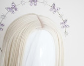 Violet Butterfly Star Halo Headband: Bridal Goddess Crown — image 8
