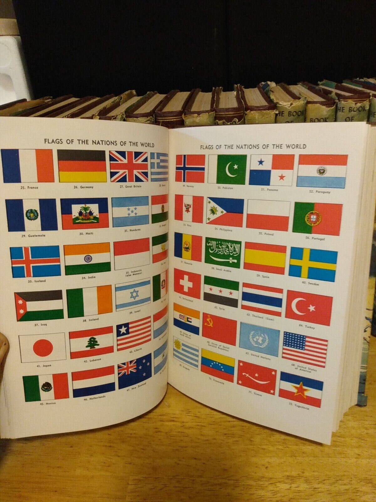 1957 Grolier BOOK OF KNOWLEDGE Complete 20 Volume Set Magic Carpet ...