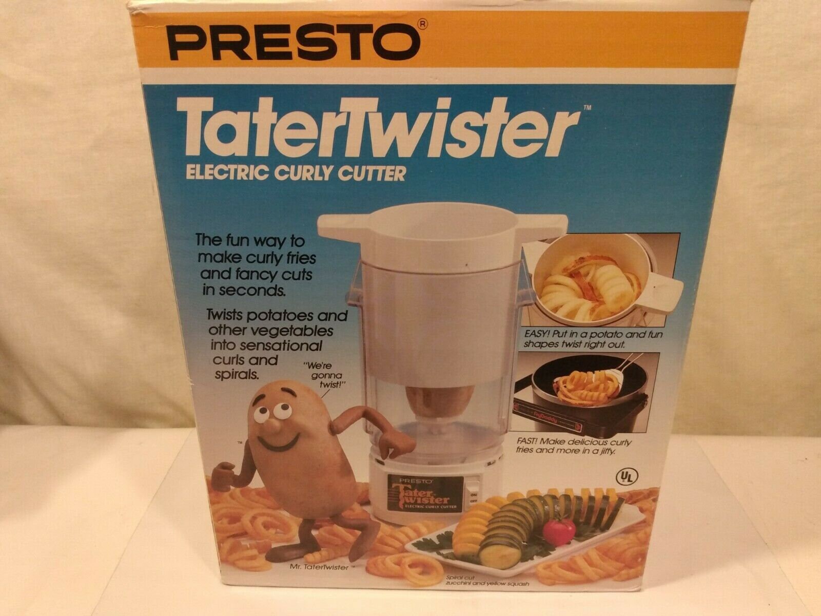 Vintage Presto Tater Twister Electric Curly Fry Cutter 02930 