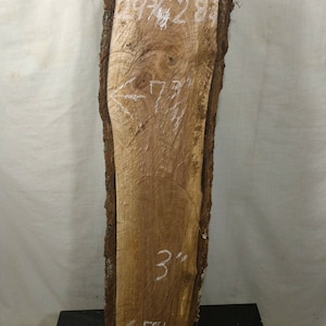 live edge black walnut wood slab figured rustic natural edge #1