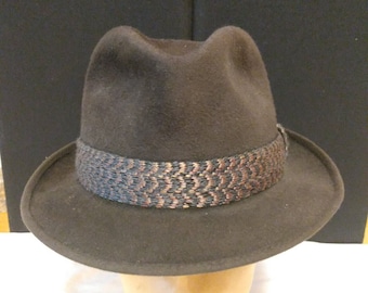 Vintage 50's Mallory Chocolate Brown Felt Fedora 7 1/2 - Etsy Vintage 50's Mallory Chocolate Brown Felt Fedora 7 1/2 - Etsy