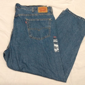 Levi&#39;s Men&#39;s Big & Tall 550 Relaxed Stretch Jeans Water Less NWT 52 x 30
