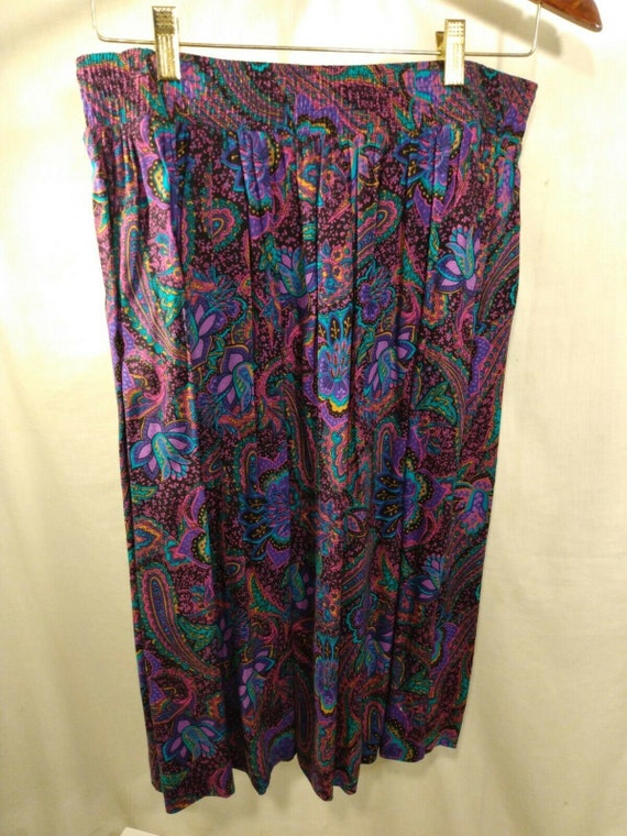 ACT 1 NEW YORK 70’s Vintage Long Sleeve Blue Purp… - image 4