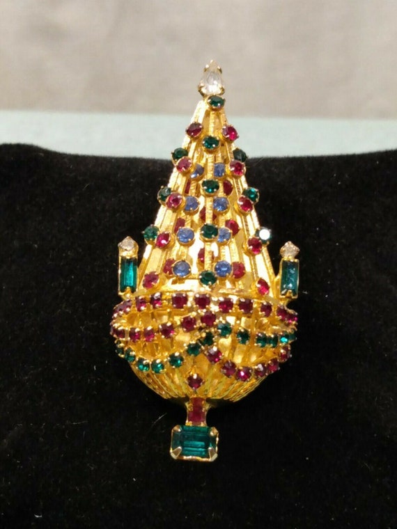 Vintage Signed Joseph Warner Christmas Tree chand… - image 2