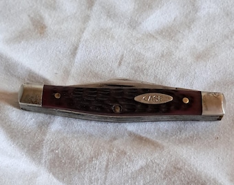 Navaja Delrin Stockman Case XX de 9 puntos, año 1981, 6344 HE SSP. "¡Casi nuevo!"