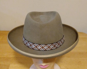 Stetson 3X Beaver Gambler Pencil Roll Eddie Bauer Cowboy Hat