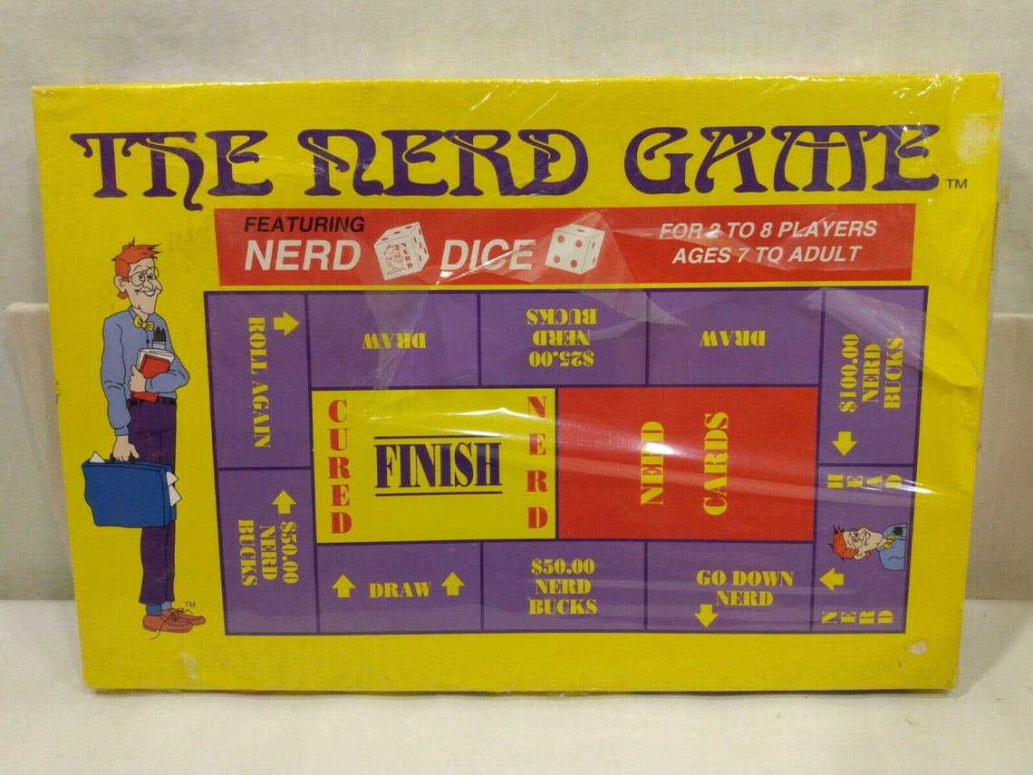 Rare The Nerd Board Game 2 to 8 Players New Made in USA Etsy