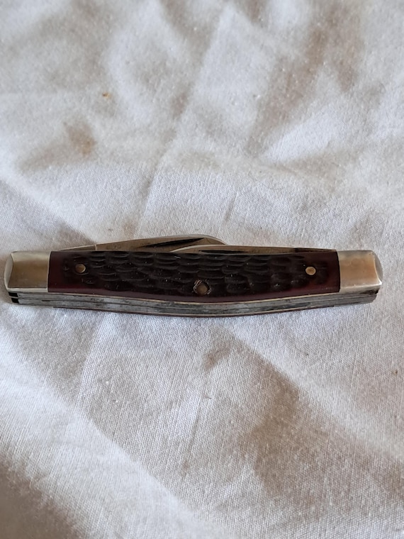 切手81 Case XX Delrin Stockman Knife 9 Dot 1981 6344 HE SSP 