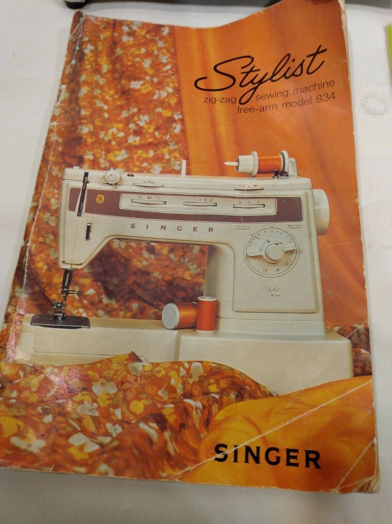 SINGER Vintage Stylist 834 ZigZag Free Arm Sewing Machine Etsy