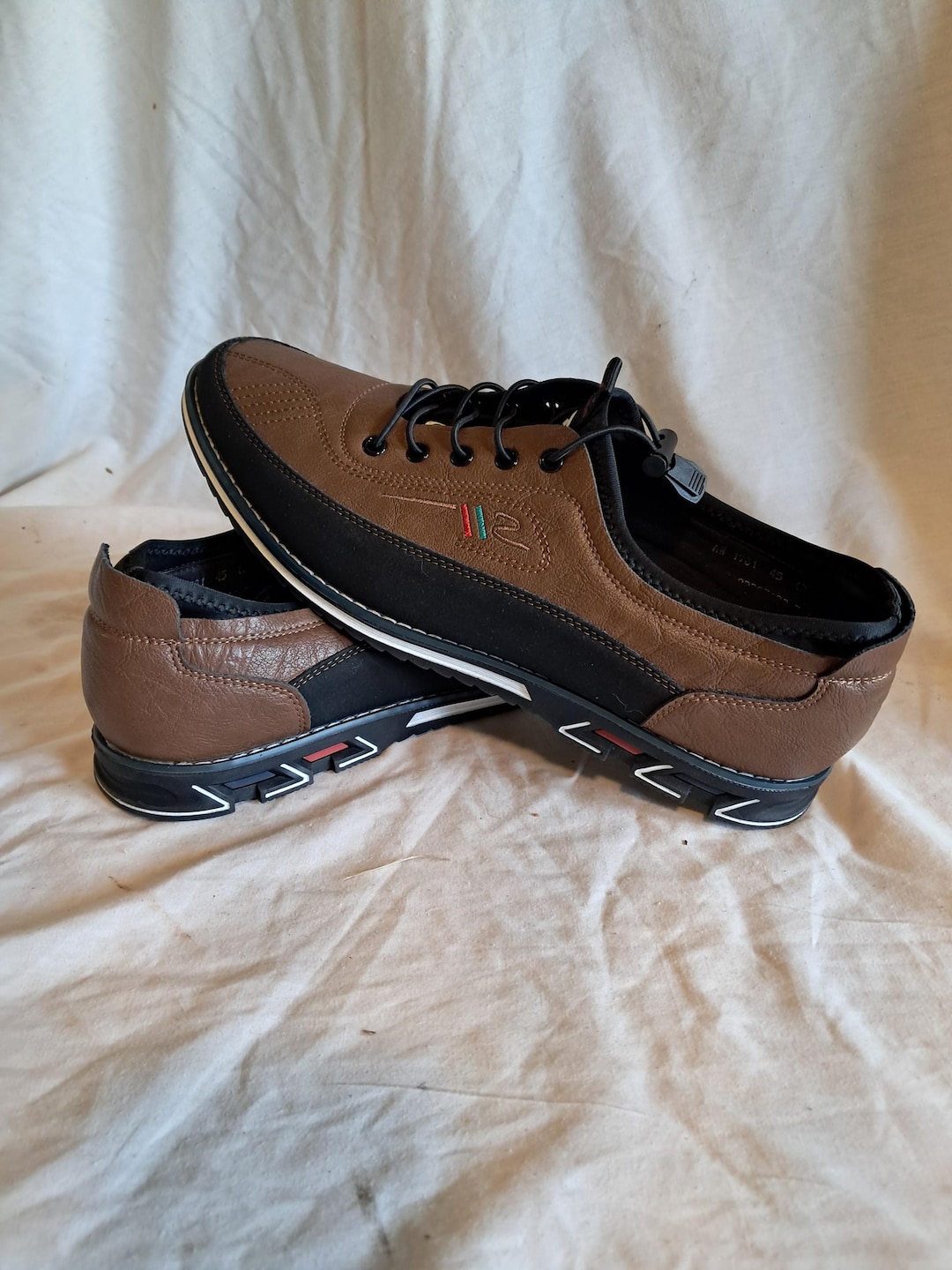 kLKYKO SII Men\'s Casual Loafers‎ in Brown / Black-Comfort Everyday Wear Size 16 Men main image 4