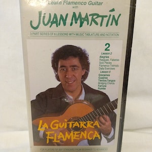 La Guitarra Flamenco Juan Martin Lernen Flamenco Gitarre VHS Tape Lektion 2