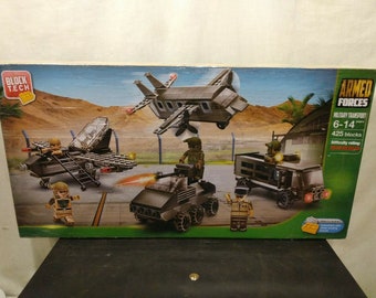 Block Tech Armed Forces Military Transport Toy Game