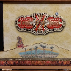 Rare Wood Handbag Cigar Box With Bamboo Handle Purse Chateau de la Fuente Opusx
