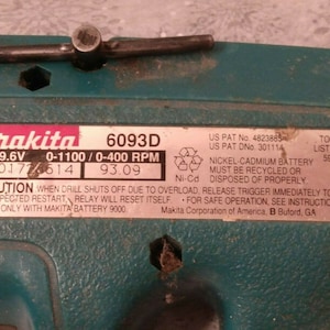Makita Cordless Driver Drill 6093D  UNTESTED!!!