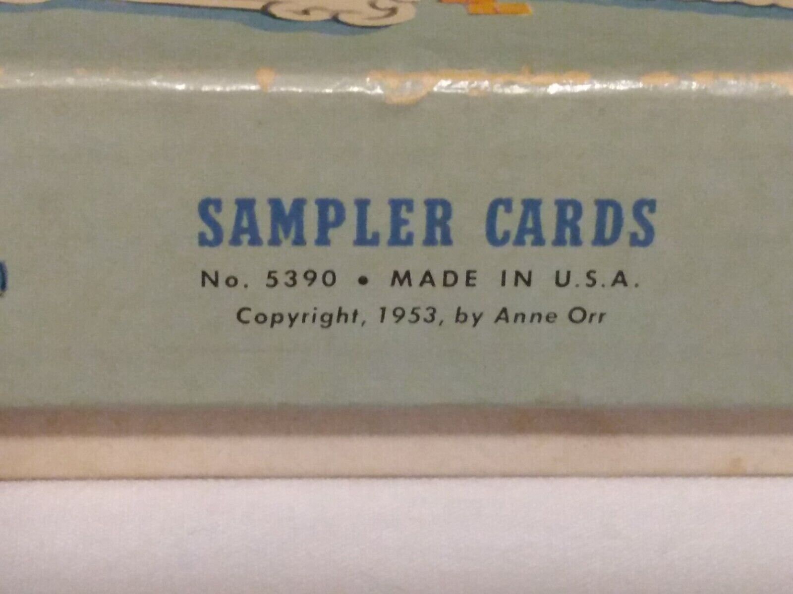 VTG 1950s Sampler Cards for Young Fingers by Anne Orr W/box and ...