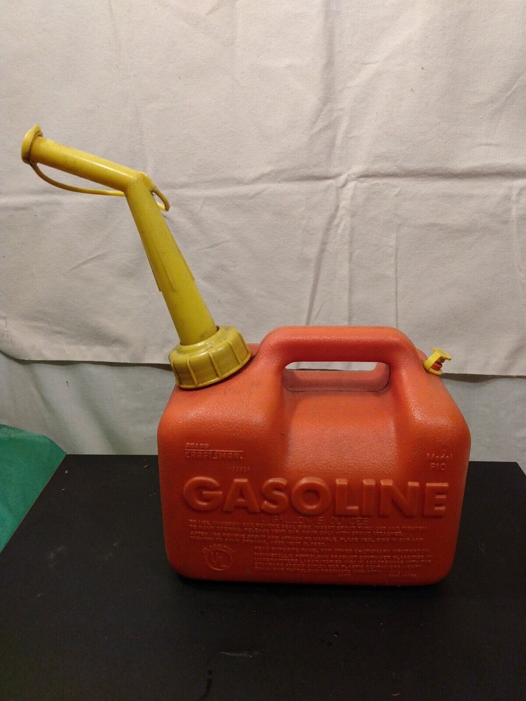 Sears Craftsman 1 Gallon 6oz Vented Gas Fuel Can & Spout 33624 P10 Preban Etsy