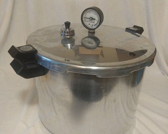 Presto 17 Quart Deluxe Pressure Regulator Canner  Cooker 01750  Manual  EUC