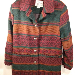 Vintage Woolrich Women&#39;s Rugged Outdoor wear Blazer Jacket Made in U.S.A.