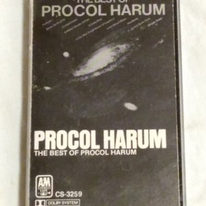 Procol Harum Best Of Cassette Tape 1972 Compilation Classic Rock Rare