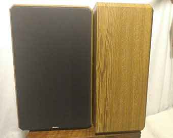 Boston Acoustics HD8 Speakers USA MADE Need Foam Repair