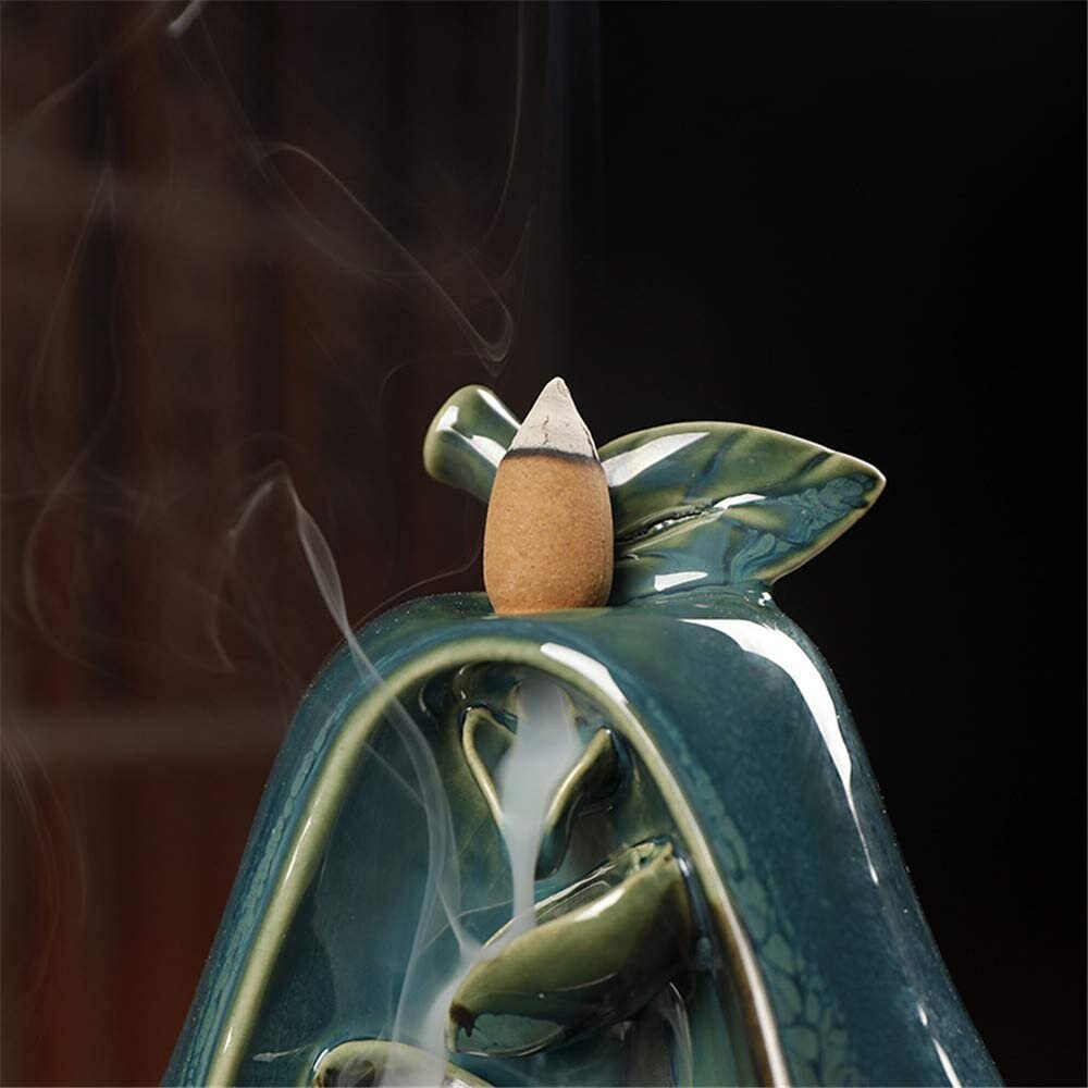 Apple or pear Backflow Incense Burner featuring cascading Etsy
