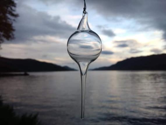 Glass Globe Christmas Ornament - Clear Bauble Decoration