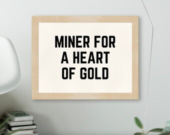 Heart of Gold Lyric Print | Printable Wall Art | Instant Digital Download | Landscape