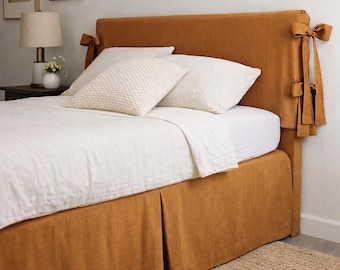 Custom Linen Bed Skirt | Tailored, Minimalist Bedding | Made to Order