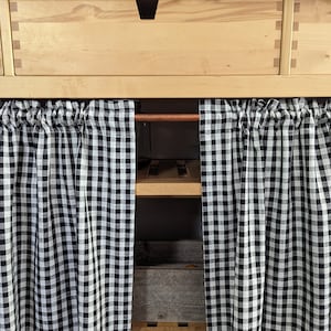 Sink Skirt, Vanity Cover, Cafe Curtain, Farmhouse Decor, Industrial or Country Kitchen Style, Multiple colors Curtains and Valances. XXL
