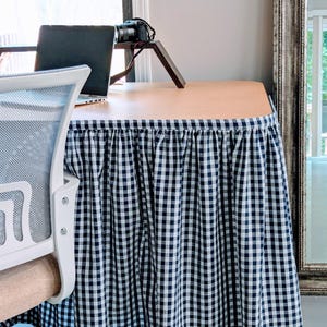Sink Skirt with Velcro/ Sink skirt for bathroom or kitchen/ Curtains for Cabinets and Shelves/ Dorm Décor/ Dorm Curtains/ Utility sink skirt