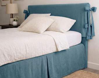 Custom Linen Bed Skirt | Tailored, Minimalist Bedding | Made to Order