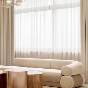 Linen Sheer Curtains/ Sheer curtains/ Custom sheer drapes/ Multiple colors/ Neutral colors Curtains/ Rod Pocket/ Ripple Fold/ Back Tabs/