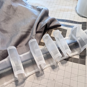 Drapery Tape, Back Tab Gathering Tape, Header Tape for Curtains, Backtab Curtain Tape by the yard. Similar to, Ikea tape.