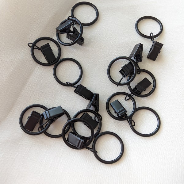 Cafe Curtain Rings and Clips