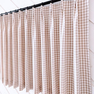 Tikkende Stripe Cafe Gordijnen/gootsteenrok. Boerderijdecor, meerdere kleuren. Geplooide gordijnen en valletjes