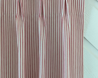 Sink Skirt, Vanity Cover, Cafe Curtain, Farmhouse Decor, Industrial or Country Kitchen Style, Multiple colors. Pleated Curtains and Valances