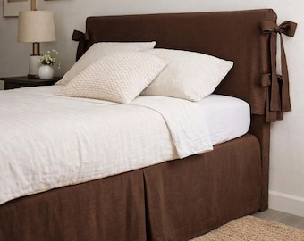 Custom Linen Bed Skirt | Tailored, Minimalist Bedding | Made to Order