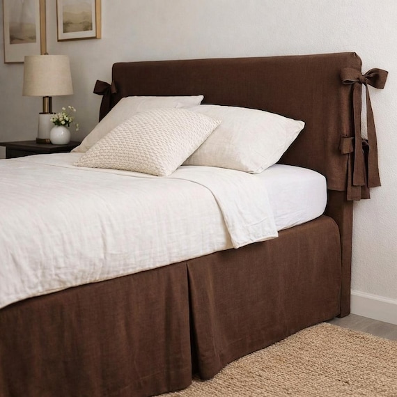 Custom Linen Bed Skirt | Tailored, Minimalist Bedding | Made to Order