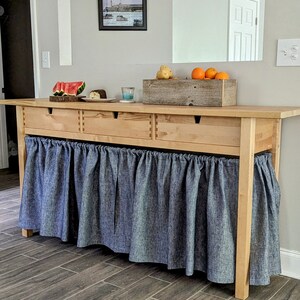 Sink Skirt, Vanity Cover, Cafe Curtain, Farmhouse Decor, Industrial or Country Kitchen Style, Multiple colors Curtains and Valances. XXL