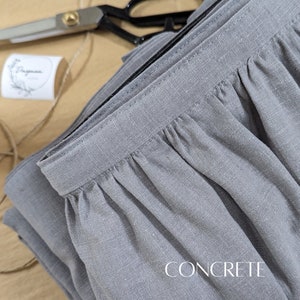 Sink Skirt with Velcro/ Sink skirt for bathroom or kitchen/ Curtains for Cabinets and Shelves/ Dorm Décor/ Dorm Curtains/ Utility sink skirt