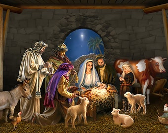 Outdoor Nativity Etsy