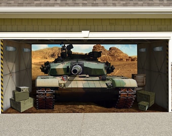 Type 99A2 Main Battle Tank Outdoor Decoration Military Army Tank Independence Day Garage Door Outside House Banner Billboard Decor
