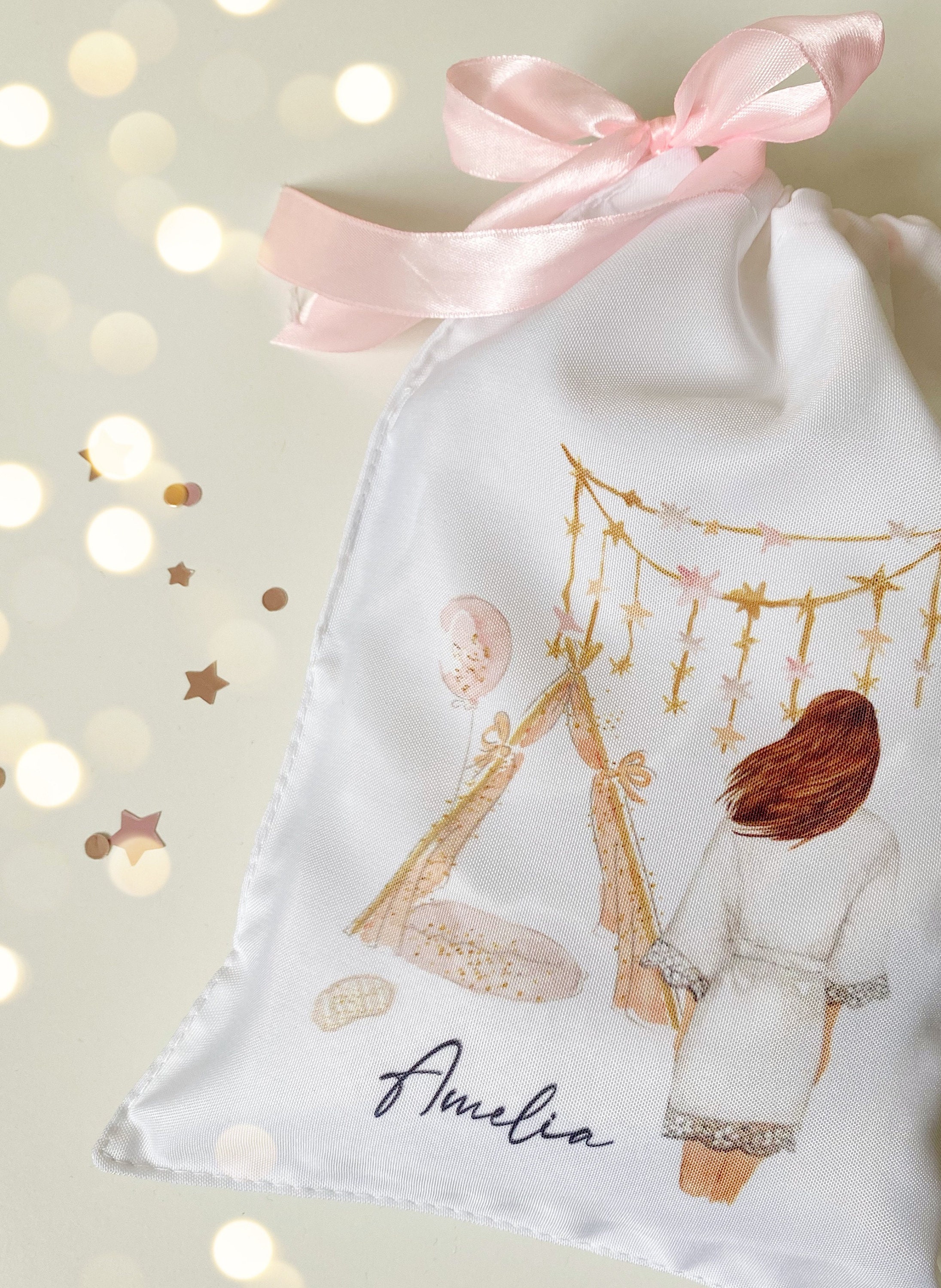 Personalised sleepover bag gift bag teepee party sleepover Etsy