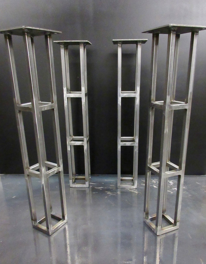 Steel Table Legs Quad Towers 4 X4 Set Of 4