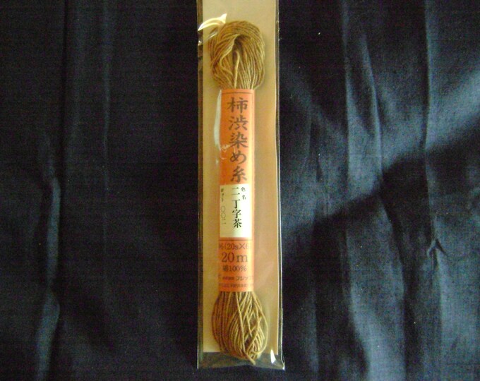 Sashiko Embroidery Thread Natural Persimmon Dyed Thread /22 Etsy