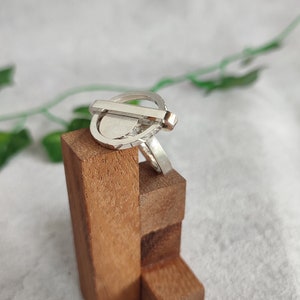 Spielring aus Sterling Silber // ungewöhnlicher Fidget Ring // Anti Stress Ring // &quot;Trapped&quot;