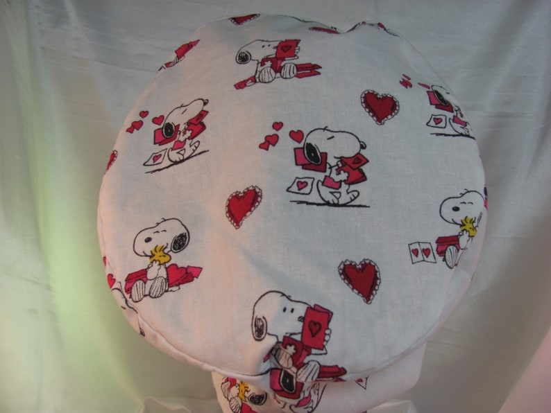 Women/'s Euro Style Scrub Hat Valentine Snoopy
