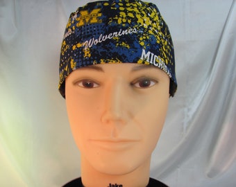 Men's Scrub Hat Michigan Splatter