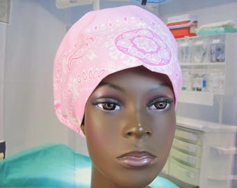 Euro Scrub Hat Breast Cancer Awareness pannel