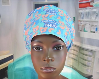 Women's Euro Style Scrub Hat Hate Us Cause They Anus